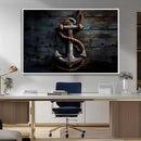 3 Panel Grunge Abstract Anchor Wall Art Canvas Print Set by MyGreatCanvas | Canvas Wall Art Prints | Photo Prints & Wall Decor