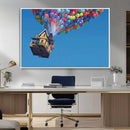 Carl Fredricksen, Up Movie Wall Art, Balloons Wall Art, Air