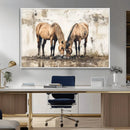 Vintage Horses Wall Art | Ready to Hang and Framed Triptych by MyGreatCanvas | Canvas Wall Art Prints | Photo Prints & Wall Decor