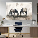 Chines Ink Style Vintage Horses Wall Art Canvas Print for by MyGreatCanvas | Canvas Wall Art Prints | Photo Prints & Wall Decor