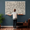 Abstract Horse Sketch Wall Art | Ready to Hang and Framed |