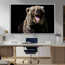 Grizzly Bear Canvas Print | Wildlife Wall Art for Cabin by MyGreatCanvas | Canvas Wall Art Prints | Photo Prints & Wall Decor