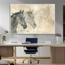 Abstract Horse Canvas Print | Modern Farmhouse Wall Art |