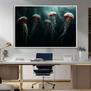 Abstract Jellyfish Wall Art Canvas Print