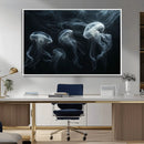 Jellyfish Wall Art Canvas Print, Elegant Wall Decor