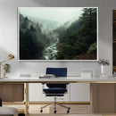 Misty Forest Wall Art | Ready to Hang and Framed | Tranquil