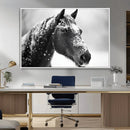 Horse Canvas Print - Winter Horse Snow Wall Art Canvas Print