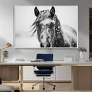 Western Wall Art | Black and White Winter Horse Wall Art | by MyGreatCanvas | Canvas Wall Art Prints | Photo Prints & Wall Decor