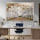 Forest Grove Wall Art | Serene Pathway Canvas Print | Ready