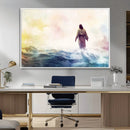 Watercolor Jesus Walking on Water Canvas Print, Christian by MyGreatCanvas | Canvas Wall Art Prints | Photo Prints & Wall Decor