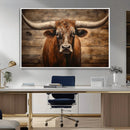 Longhorn Bull Wall Art | Canvas Print | Ready to Hang | by MyGreatCanvas | Canvas Wall Art Prints | Photo Prints & Wall Decor