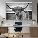 Scottish Highland Cow Canvas Wall Art Farmhouse Decor, by MyGreatCanvas | Canvas Wall Art Prints | Photo Prints & Wall Decor