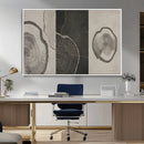 Minimalist Tree Rings Wall Art | Modern Abstract Canvas