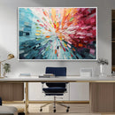 Radiant Bloom Abstract Floral Wall Art Canvas Print -
