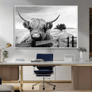 Scottish Highland Cow Wall Art | Rustic Farmhouse Décor |