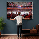 Carolina Hurricanes Ice Hockey Stadium Wall Art, Carolina