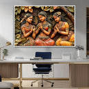 Indian Woman Statue Wall Art Canvas Print