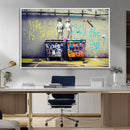 Banksy Life is Short Wall Art - Iconic Graffiti Art on by MyGreatCanvas | Canvas Wall Art Prints | Photo Prints & Wall Decor