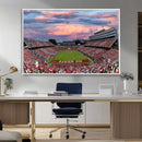 Carter-Finley Stadium Art Sunset Game Triple Canvas Wall Art