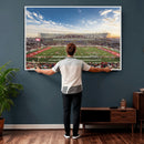 Framed Houston Cougars Football Team Print - Houston TDECU