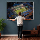 University of North Texas Mean Green Football Artwork,