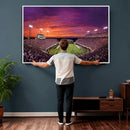 East Carolina University Pirates Football Print Canvas-