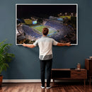 Duke University Blue Devils Football Print Canvas - Durham