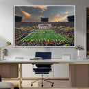 University of Michigan Wolverines Print Canvas, Football
