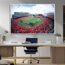 Cincinnati Bearcats Football Team Print - Nippert Stadium Wall Art Canvas Print