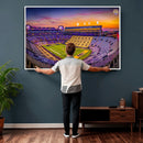 The Louisiana State University Tigers Football Team Print -