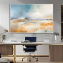 Abstract Landscape Wall Art Canvas Print - Warm Tones of