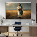 Jesus Shepherd Wall Art | Ready to Hang Triptych Canvas of