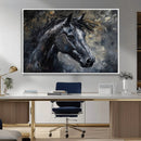 Large Abstract Horse Wall Art Canvas Print | Farmhouse Wall