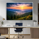 Majestic Mountain Sunrise Print | Landscape Wall Art |