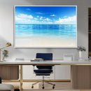 Beach Scene Canvas Wall Art Print – Tranquil Ocean Horizon by MyGreatCanvas | Canvas Wall Art Prints | Photo Prints & Wall Decor