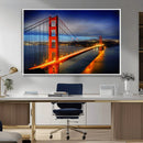 Large Wall Art San Francisco Canvas Print - Wonderful Golden