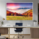 Autumn Mountain Foggy Landscape Wall Art Canvas Print | by MyGreatCanvas | Canvas Wall Art Prints | Photo Prints & Wall Decor