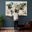 Framed Vintage World Map Wall Art – Abstract Map Canvas by MyGreatCanvas | Canvas Wall Art Prints | Photo Prints & Wall Decor