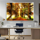 Sunshine in Forest and Trees Wall Art Canvas Print by MyGreatCanvas | Canvas Wall Art Prints | Photo Prints & Wall Decor