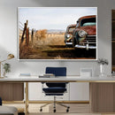Old Rustic Classic Car Wall Art Canvas Print