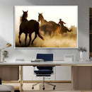 Horses and Cowboys Wall Art Canvas Print by MyGreatCanvas | Canvas Wall Art Prints | Photo Prints & Wall Decor