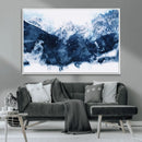 Abstract Blue Mountain Canvas Wall Art – Modern Triptych by MyGreatCanvas | Canvas Wall Art Prints | Photo Prints & Wall Decor