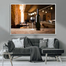 Wine and Bottle Wall Art Canvas Print by MyGreatCanvas | Canvas Wall Art Prints | Photo Prints & Wall Decor