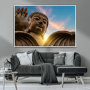Buddha Statue and Daylight Wall Art, Buddha Statue Wall Art by MyGreatCanvas | Canvas Wall Art Prints | Photo Prints & Wall Decor