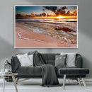 Sunset on Ocean Wall Art Canvas Print by MyGreatCanvas | Canvas Wall Art Prints | Photo Prints & Wall Decor