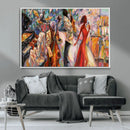 Abstract Afro American Jazz Canvas Wall Art | Music-Inspired by MyGreatCanvas | Canvas Wall Art Prints | Photo Prints & Wall Decor