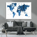 World Map Canvas Print – Framed Detailed Map of the World by MyGreatCanvas | Canvas Wall Art Prints | Photo Prints & Wall Decor