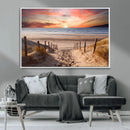 Sunset on the Sea Wall Art Canvas Print by MyGreatCanvas | Canvas Wall Art Prints | Photo Prints & Wall Decor
