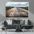Recovery Road Wall Art Canvas Print by MyGreatCanvas | Canvas Wall Art Prints | Photo Prints & Wall Decor
