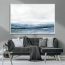 Blue Ocean Abstract Artwork Wall Art Canvas Print